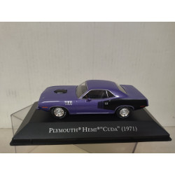 PLYMOUTH HEMI CUDA 1971 PURPLE AMERICAN CARS 1:43 ALTAYA IXO