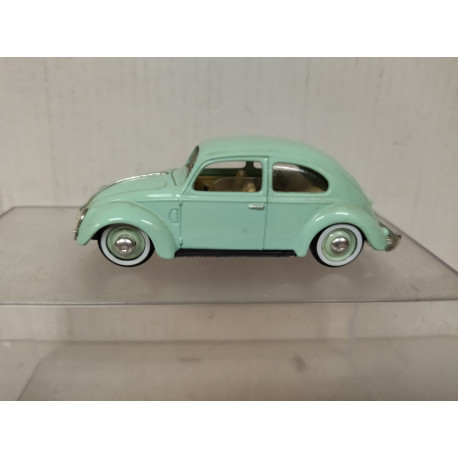 VOLKSWAGEN BEETLE/COCCINELLE 1950 LIGHT GREEN 1:43 SOLIDO NO BOX