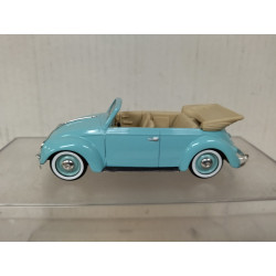 VOLKSWAGEN BEETLE/COCCINELLE CABRIOLET LIGHT GREEN 1:43 SOLIDO NO BOX