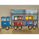 GO CAR TRANSPORTER + 4 MODELS 1:64 TOMICA