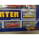 CAR TRANSPORTER AND TRAILER + 4 MODELCARS 1:64 CORGI 3168