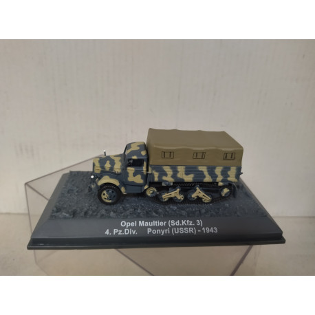 Sd.Kfz.3 OPEL MAULTIER 1943 4.PzDiv. USSR WW 2 1:72 ALTAYA IXO