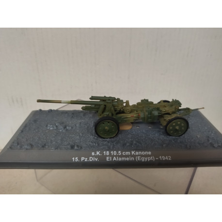 sK 18 10,5 cm KANONE 1942 15 Pz Div EL ALAMEIN WW 2 1:72 ALTAYA IXO