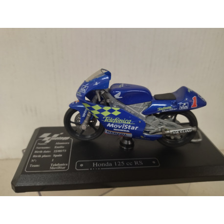 HONDA 125 RS EMILIO ALZAMORA MOTO/BIKE 1:18 MAJORETTE NO BOX