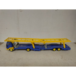 MERCEDES-BENZ LN2 CAR TRANSPORTER + TRAILER 1:55/apx 1:64 SIKU 3419 NO BOX