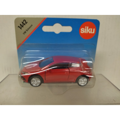 VOLKSWAGEN SCIROCCO RED 1:55/apx 1:64 SIKU 1442 BOX