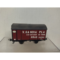 VAGON CUBA V.GANDIA PLA 1:87 H0 ELECTROTREN SUCIO