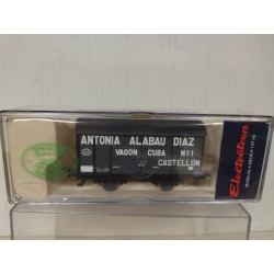 VAGON VINO PK ANTONIA ALABAU 1:87 H0 ELECTROTREN 015 SUCIO