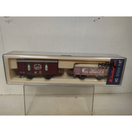 2 X VAGONES MABAR GASEOSAS MALLORCA 1:87 H0 ELECTROTREN 1986 SUCIO
