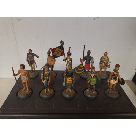 LOTE X 10 SOLDADOS PLOMO ALMIRALL apx 1:32 USADOS Y SUCIOS/USED AND DIRTY