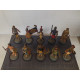 LOTE X 10 SOLDADOS PLOMO ALMIRALL apx 1:32 USADOS Y SUCIOS/USED AND DIRTY