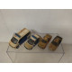 LOTE X 4 POLICIA apx 1:87 H0/1:72 NO BOX USADOS Y SUCIOS/USED AND DIRTY