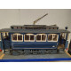 MAQUETA TRANVIA AZUL BARCELONA DE MADERA apx 1:24/medidas 35 x 15 x 10
