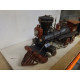 LOCOMOTORA DE VAPOR DE METAL apx 1:24/medidas 35 x 15 x 10 (DECORACION)