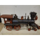 LOCOMOTORA DE VAPOR DE METAL apx 1:24/medidas 35 x 15 x 10 (DECORACION)