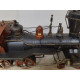LOCOMOTORA DE VAPOR DE METAL apx 1:24/medidas 35 x 15 x 10 (DECORACION)
