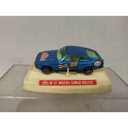MATRA SIMCA BAGHEERA RALLYE AZUL 1:64 GUISVAL BOX