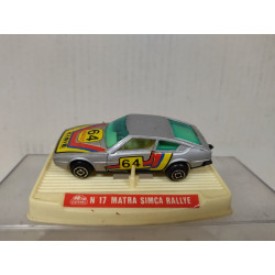 MATRA SIMCA BAGHEERA RALLYE n64 SILVER 1:64 GUISVAL BOX