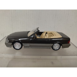 MERCEDES-BENZ R129 500SL 1989 COUPE BLACK/GREY 1:43 SOLIDO 1517 NO BOX