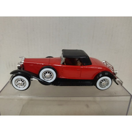 DUESENBERG J º928 RED/BLACK 1:43 SOLIDO NO BOX
