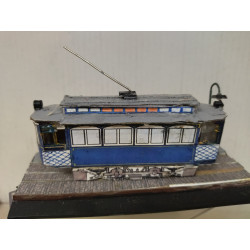 TRANVIA BLAU TIBIDABO MAQUETA ARTESANAL (2) apx 1:87 H0