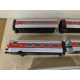 TREN TALGO III RED/SILVER SET X 8 UNIDADES 1:87 H0 ELECTROTREN ALTAYA NO BOX
