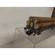 VAGON PLATAFORMA MADERA 1:87 H0 IBERTREN SUCIO/DESGUACE