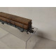 VAGON PLATAFORMA MADERA 1:87 H0 IBERTREN SUCIO/DESGUACE