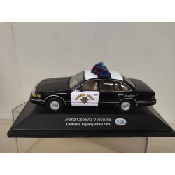 FORD CROWN VICTORIA 1995 CALIFORNIA HIGHWAY POLICE 1:43 FABBRI BLISTER OPEN
