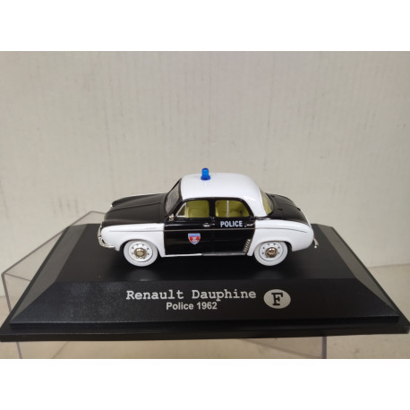 RENAULT DAUPHINE 1962 POLICE PIE FRANCE 1:43 FABBRI BLISTER OPEN