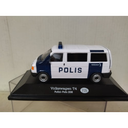 VOLKSWAGEN T4 2000 POLIS POLICE FINLAND 1:43 FABBRI BLISTER OPEN