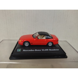 MERCEDES-BENZ SL600 ROADSTER ROJO 1:72 CARARAMA HONGWELL