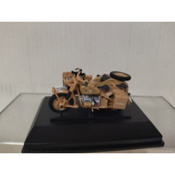 BMW R75 SIDECAR DAK AFRIKA KORPS MOTO/BIKE 1:43 HONGWELL CARARAMA