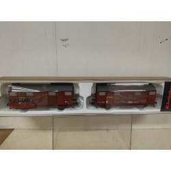 2 X VAGONES ORE TALLER CLUB ELECTROTREN 1:87 H0 ELECTROTREN 1819K