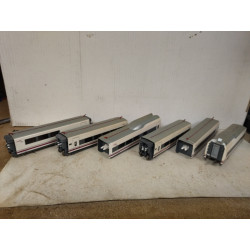 TREN AVE S-114 RENFE SET X 4 1:87 H0 ELECTROTREN ALTAYA NO BOX/SUCIO