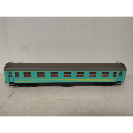 VAGON PASAJEROS RENFE 6511 VERDE 1:87 H0 NO BOX/SUCIO