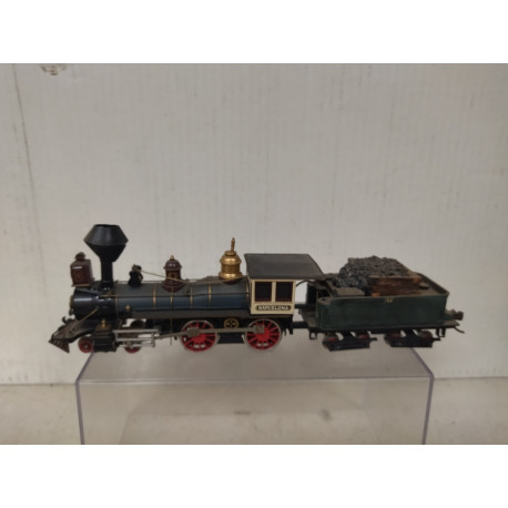 LOCOMOTORA VAPOR 4-4-0 + TENDER DESGUACE/REPINTADO 1:87 H0 BACHMAN NO BOX/SUCIO