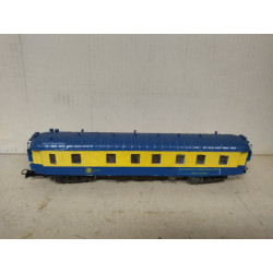 VAGON AZUL/AMARILLO DESGUACE/REPINTADO 1:87 H0 NO BOX/SUCIO