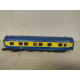 VAGON AZUL/AMARILLO DESGUACE/REPINTADO 1:87 H0 NO BOX/SUCIO