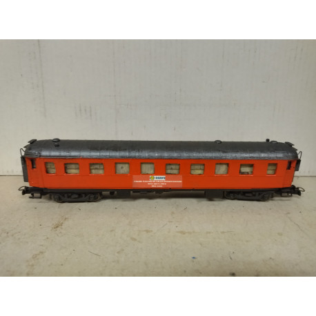 VAGON ROJO TALLER DESGUACE/REPINTADO 1:87 H0 NO BOX/SUCIO