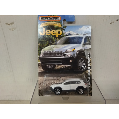 JEEP CHEROKEE 2014 TRAILHAWK 75TH ANNIVERSARY JEEP USA CARD 1:64 MATCHBOX