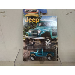 JEEP WILLYS 4X4 PICKUP 75TH ANNIVERSARY JEEP USA CARD 1:64 MATCHBOX