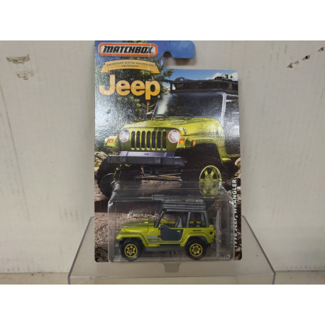 JEEP WRANGLER 1998 75TH ANNIVERSARY JEEP USA CARD 1:64 MATCHBOX