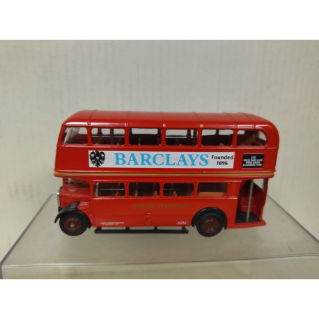 ROUTEMASTER DOUBLE DECKER BARCLAYS AUTOBUS 1:76 EFE 10111 NO BOX