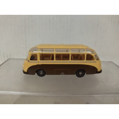 SETRA S6 BEIGE/RED 1:87 H0 BREKINA NO BOX DEFECT NO RETRO