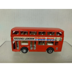 LONDON BUS AROUND TOUR BUS apx 1:64 MATCHBOX NO BOX