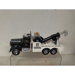 KENWORTH CAMION/TRUCK GRUA POLICE 1:47 MAJORETTE NO BOX