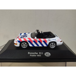 PORSCHE 911 1993 POLICE/POLITIE NETHERLAND 1:43 FABBRI BLISTER OPEN