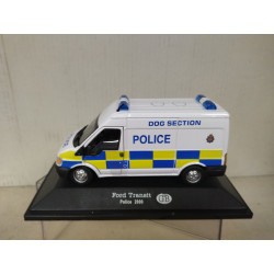 FORD TRANSIT 2000 DOG SECTION POLICE UK 1:43 FABBRI BLISTER OPEN