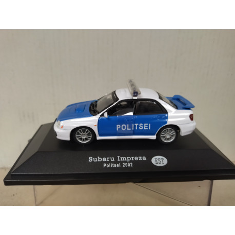 SUBARU IMPREZA 2002 POLITSEI POLICE ESTONIA 1:43 FABBRI BLISTER OPEN
